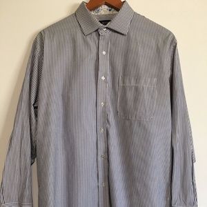 Bogari Large Striped Collar Mens Button Down Shirt